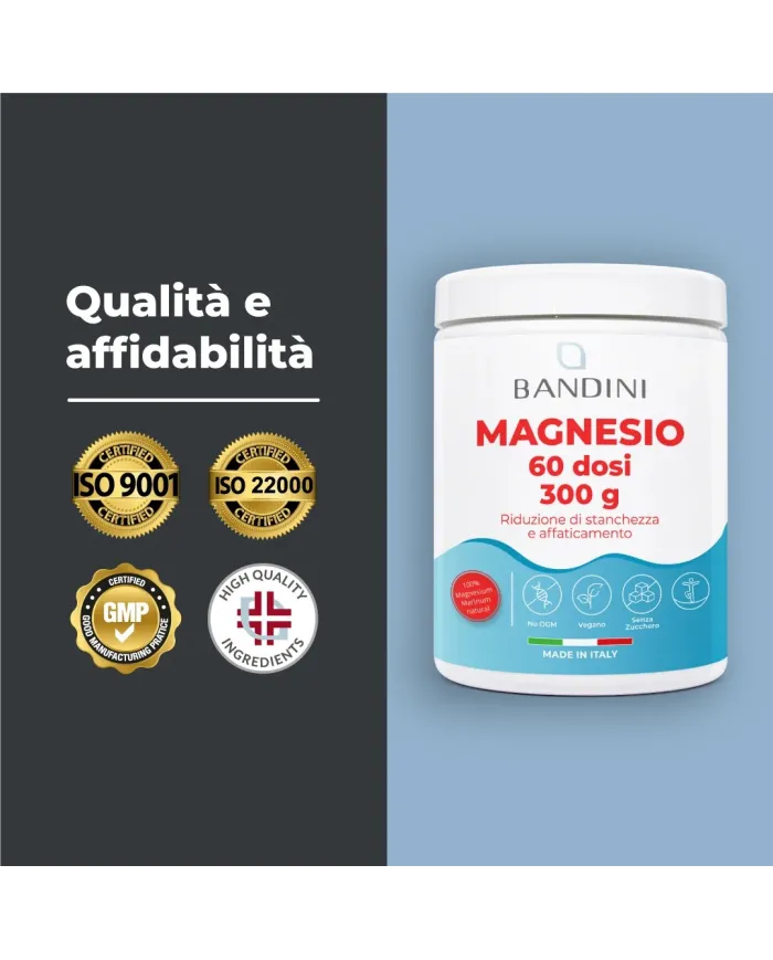Magnesio 60 dosi (polvere) - 300 grammi